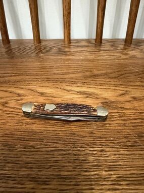 Vintage Camillus NY 3-Blade Stockman Knife - Jigged Bone/Staglon - 1930s-40s